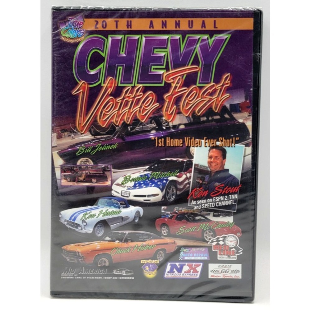 The 20th Annual Chevy Vette Fest (DVD, 2002, AR) Bill Jelinek FACTORY SEALED NEW
